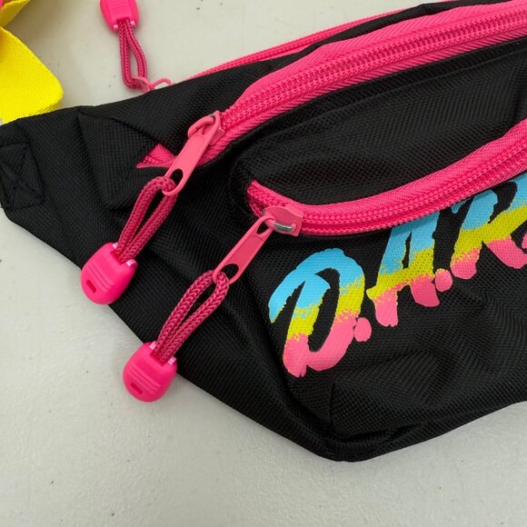 Tipsy Elves Dare Retro Adjustable Fanny Waist Pack Belt Bag Zipper Pockets - Picture 2 of 4